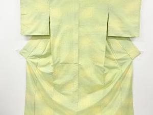 アンティーク　抽象模様織り出し十日町紬着物